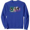 Transformers Optimus Prime Vs. Megatron Retro Graffiti Paint Sweatshirt(Royal Blue)