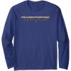 Transformers: Rise of The Beasts Shaded Movie Logo Long Sleeve T-Shirt(Navy Blue)