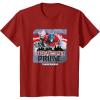 Transformers: Rise of the Beasts Optimus Distressed Shot T-Shirt(Cranberry Red)