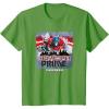 Transformers: Rise of the Beasts Optimus Distressed Shot T-Shirt(Grass Green)