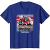 Transformers: Rise of the Beasts Optimus Distressed Shot T-Shirt(Royal Blue)