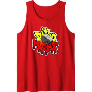 Transformers Dino Might Grimlock Dripping Graffiti Logo Tank Top(Red)