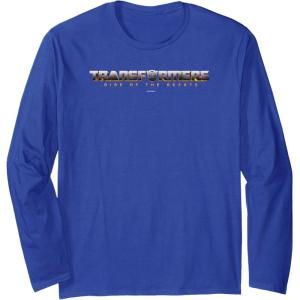 Transformers: Rise of The Beasts Shaded Movie Logo Long Sleeve T-Shirt(Royal Blue)