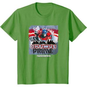 Transformers: Rise of the Beasts Optimus Distressed Shot T-Shirt(Grass Green)