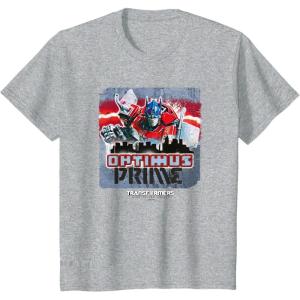 Transformers: Rise of the Beasts Optimus Distressed Shot T-Shirt(Heather Grey)