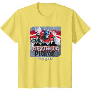 Transformers: Rise of the Beasts Optimus Distressed Shot T-Shirt(Lemon Yellow)