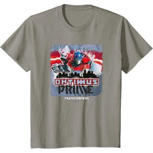 Transformers: Rise of the Beasts Optimus Distressed Shot T-Shirt(Slate Grey)