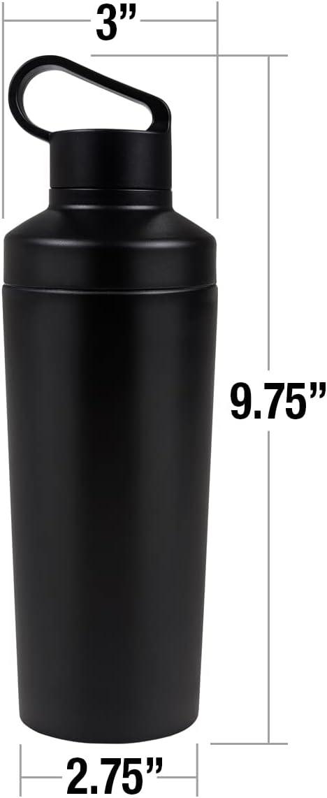image:imageTransformers OFFICIAL Transformer Squares 18 oz Insulated Water Bottle Leak Resistant Vacuum Insulated Stainless Steel with 2in1 Loop Cap