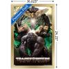 Hasbro Transformers: Rise of the Beasts – Maximals Wall Poster, 34L” x 22.4W”, Mahogany Framed Version(Gold Framed Version)