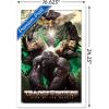 Hasbro Transformers: Rise of the Beasts – Maximals Wall Poster, 34L” x 22.4W”, Mahogany Framed Version(White Framed Version)