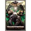 Hasbro Transformers: Rise of the Beasts – Maximals Wall Poster, 34L” x 22.4W”, Mahogany Framed Version(Barnwood Framed Version)