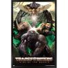 Hasbro Transformers: Rise of the Beasts – Maximals Wall Poster, 34L” x 22.4W”, Mahogany Framed Version(Black Framed Version)