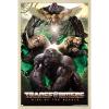 Hasbro Transformers: Rise of the Beasts – Maximals Wall Poster, 34L” x 22.4W”, Mahogany Framed Version(Blonde Framed Version)