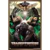 Hasbro Transformers: Rise of the Beasts – Maximals Wall Poster, 34L” x 22.4W”, Mahogany Framed Version(Bronze Framed Version)
