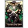 Hasbro Transformers: Rise of the Beasts – Maximals Wall Poster, 34L” x 22.4W”, Mahogany Framed Version(Gray Framed Version)