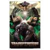 Hasbro Transformers: Rise of the Beasts – Maximals Wall Poster, 34L” x 22.4W”, Mahogany Framed Version(White Framed Version)