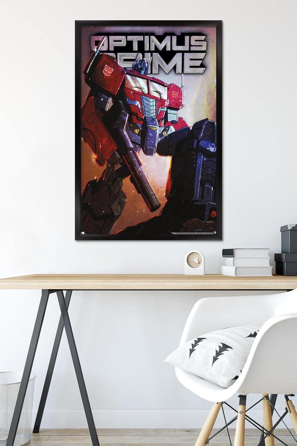 image:imageHasbro Transformers Optimus Prime Wall Poster 34Lquot x 224Wquot Poster ampamp Clip BundleBlack Framed Version