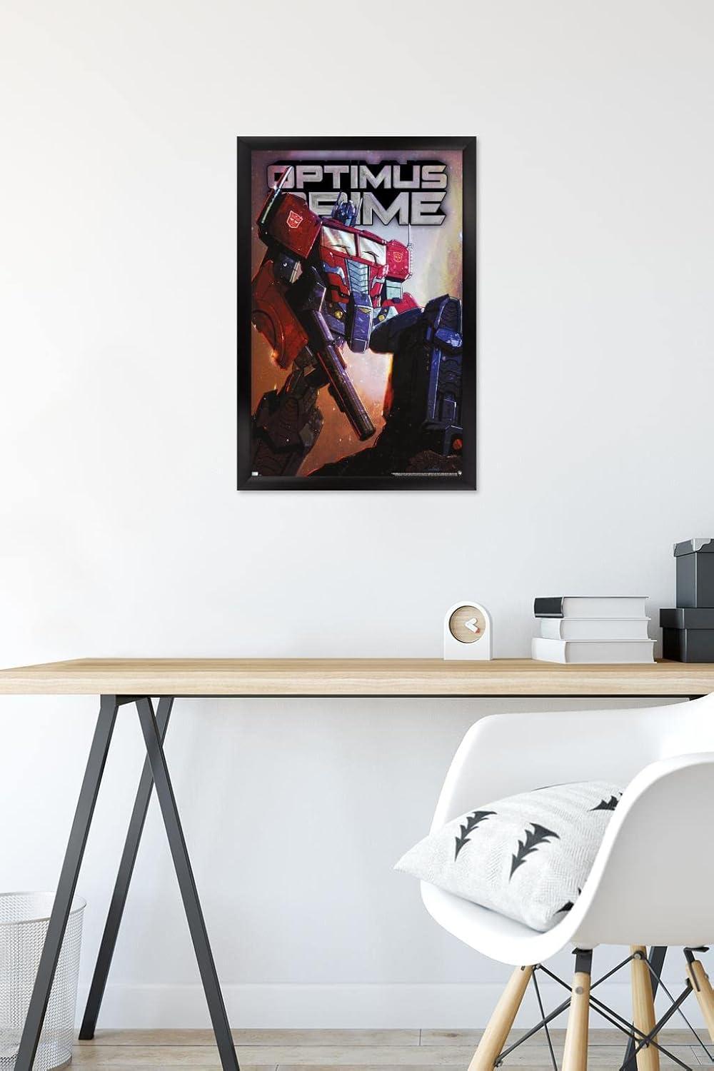 image:imageHasbro Transformers Optimus Prime Wall Poster 34Lquot x 224Wquot Poster ampamp Clip BundleBlack Framed Version