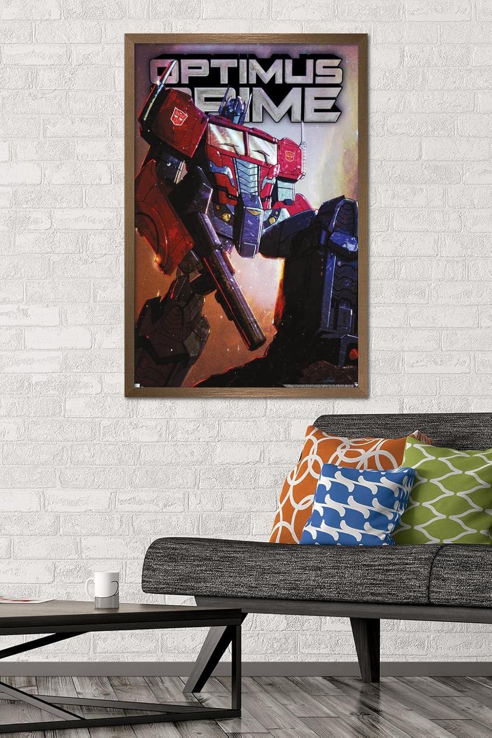 image:imageHasbro Transformers Optimus Prime Wall Poster 34Lquot x 224Wquot Poster ampamp Clip BundleBronze Framed Version