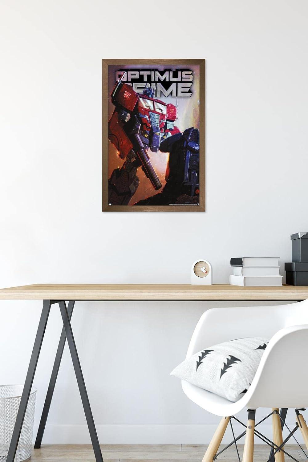 image:imageHasbro Transformers Optimus Prime Wall Poster 34Lquot x 224Wquot Poster ampamp Clip BundleBronze Framed Version