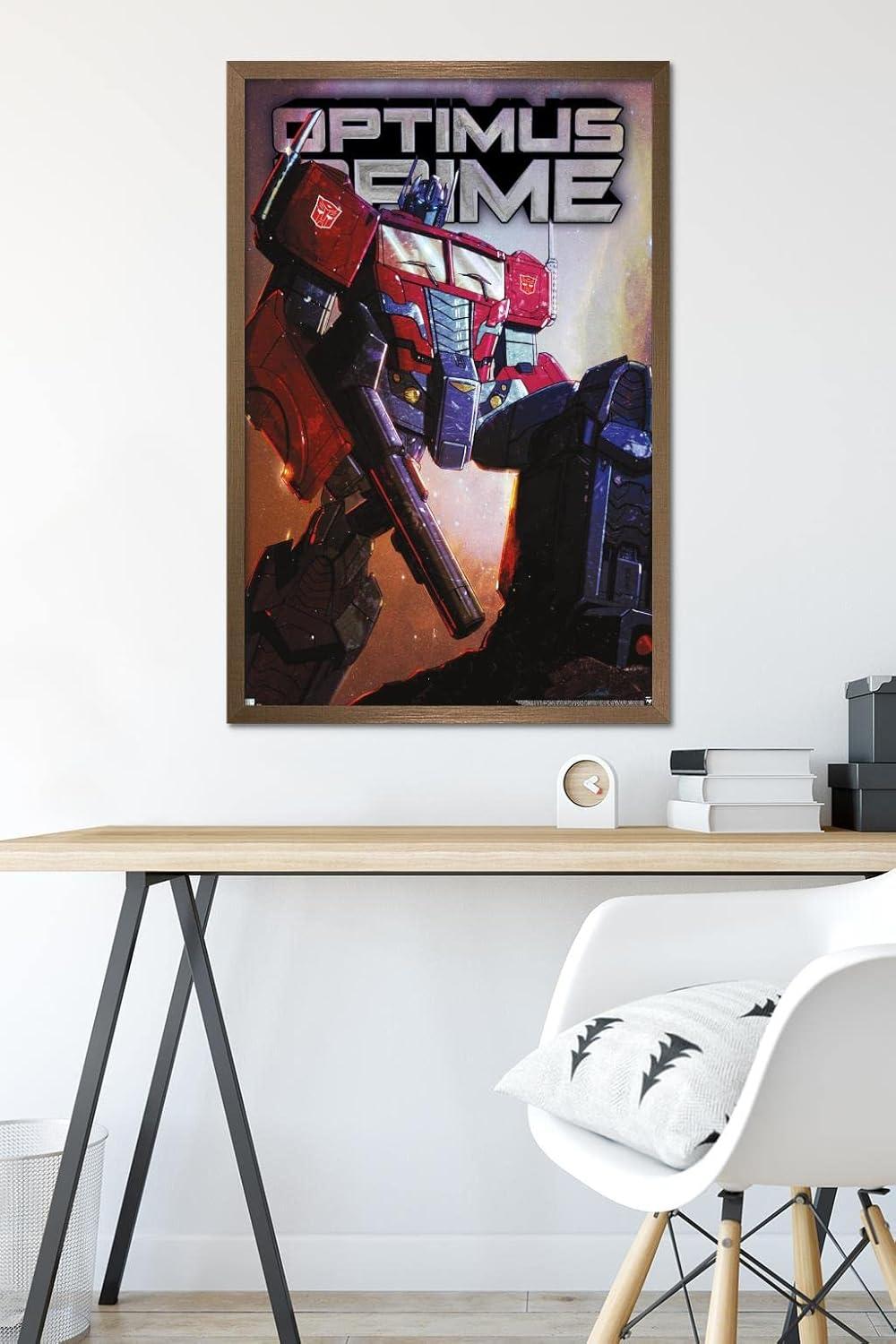 image:imageHasbro Transformers Optimus Prime Wall Poster 34Lquot x 224Wquot Poster ampamp Clip BundleBronze Framed Version