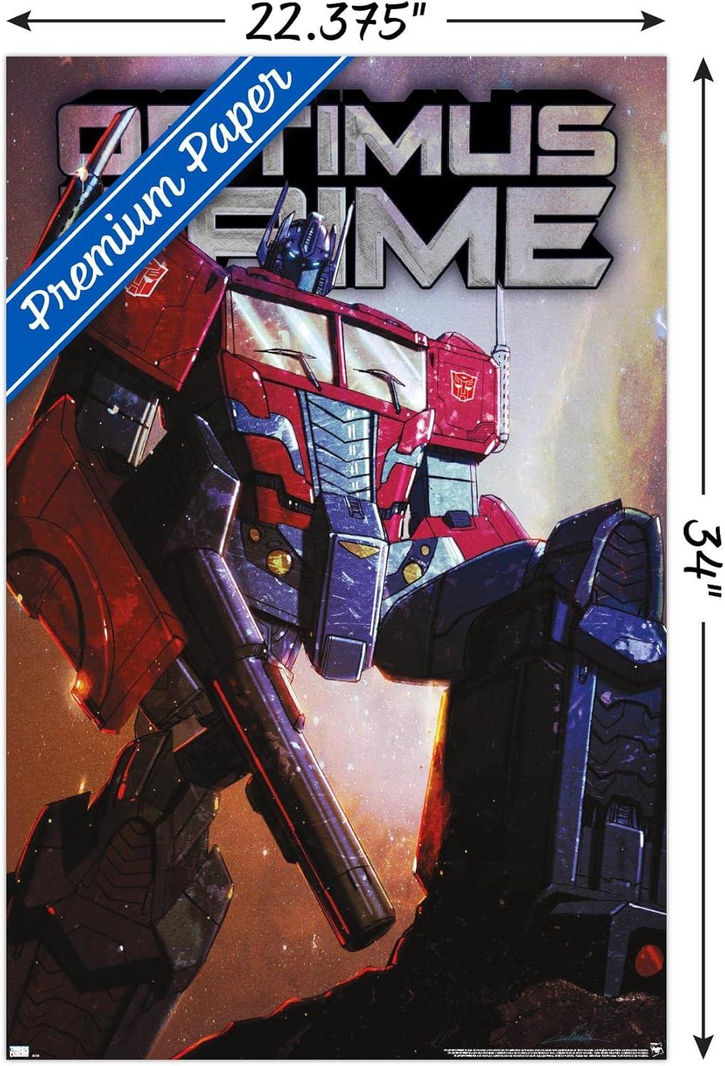 image:imageHasbro Transformers Optimus Prime Wall Poster 34Lquot x 224Wquot Poster ampamp Clip BundlePremium Poster Mount Bundle