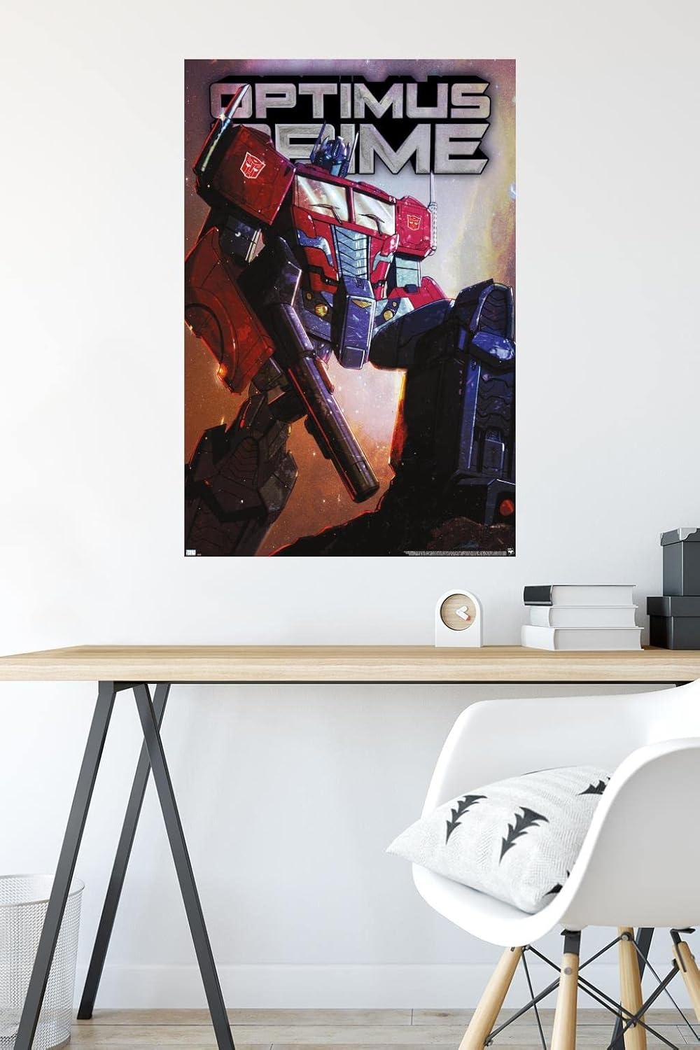 image:imageHasbro Transformers Optimus Prime Wall Poster 34Lquot x 224Wquot Poster ampamp Clip BundlePremium Poster Mount Bundle
