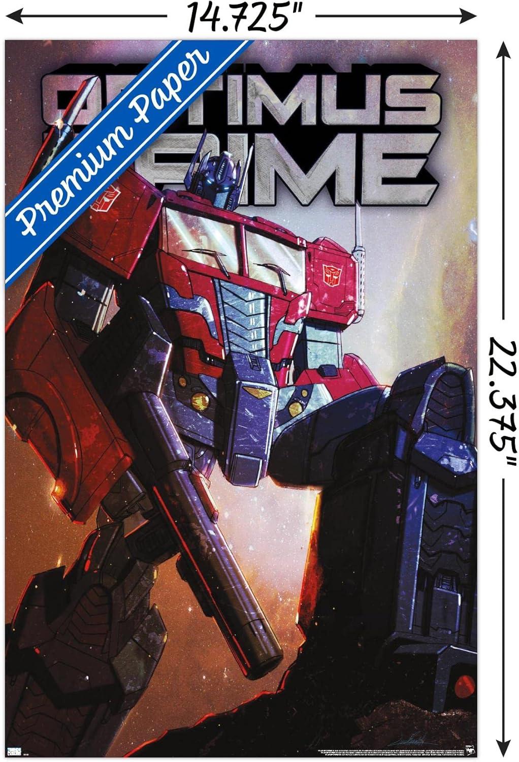 image:imageHasbro Transformers Optimus Prime Wall Poster 34Lquot x 224Wquot Poster ampamp Clip BundlePremium Unframed Version