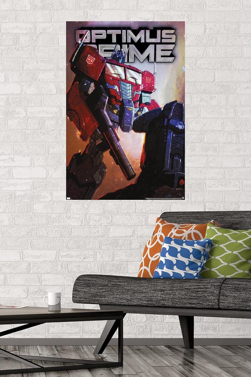 image:imageHasbro Transformers Optimus Prime Wall Poster 34Lquot x 224Wquot Poster ampamp Clip BundlePremium Unframed Version