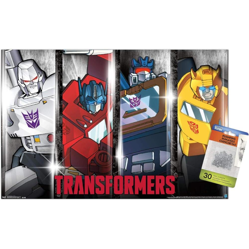 image:imageTrends International Hasbro Transformers Classic Wall Poster with Push Pins224L x 147W