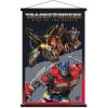 Trends International Hasbro Transformers: Rise of the Beasts – Optimus Prime vs. Scourge Wall Poster, 22.37″ x 34.00″, Premium Print and Beechwood Hanger Bundle(Premium Print and Black Hanger Bundle)
