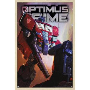 Hasbro Transformers – Optimus Prime Wall Poster, 34L” x 22.4W”, Poster & Clip Bundle(Blonde Framed Version)