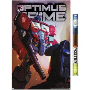 Hasbro Transformers – Optimus Prime Wall Poster, 34L” x 22.4W”, Poster & Clip Bundle(Poster & Clip Bundle)