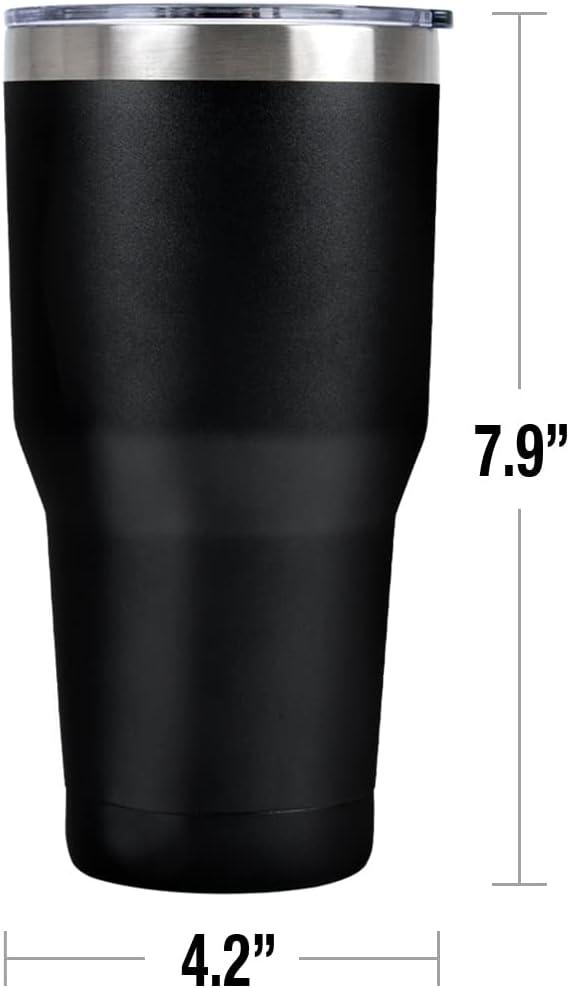 image:imageTransformers Decepticon Stainless Steel Tumbler 30 oz Coffee Travel Cup Vacuum Insulated ampamp Double Wall with Leakproof Sliding Lid
