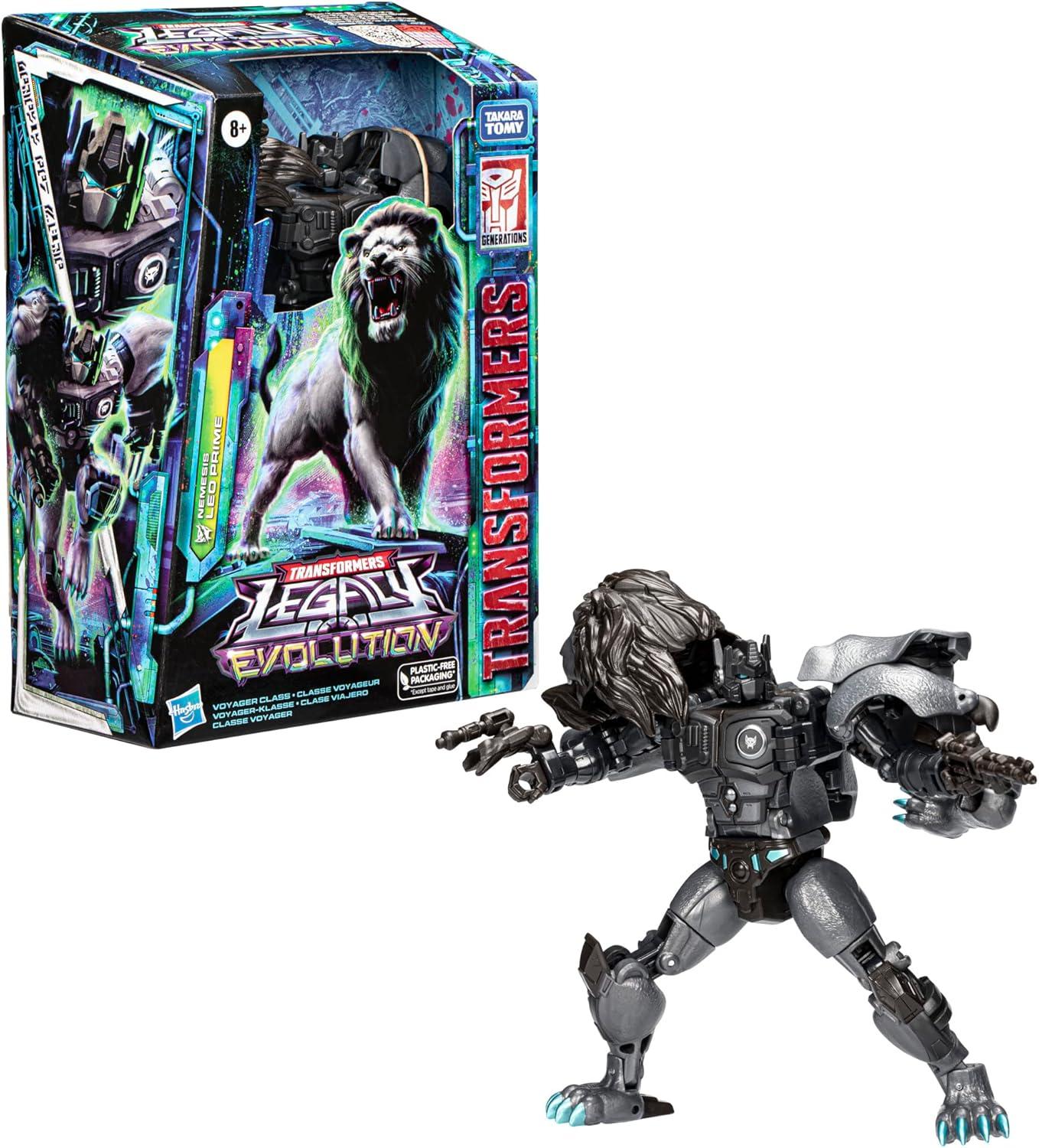 image:imageTransformers Toys Legacy Evolution Voyager Nemesis Leo Prime Toy 7inch Action Figure for Boys and Girls Ages 8 and Up