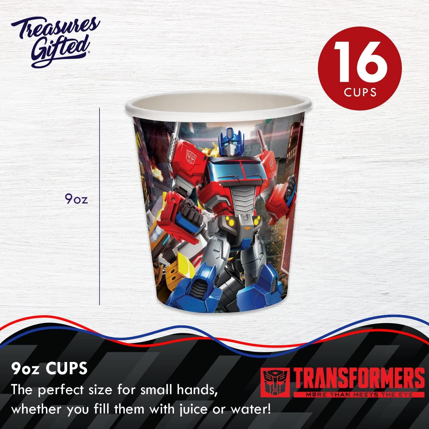image:imageTreasures Gifted Transformers Cup Set 8ct 9oz Plastic Decepticons General Use Cup Birthday Decorations ampamp SuppliesAutobots
