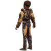 Cheetor Transformers Costume for Kids, Official Transformers Rise of the Beasts Muscle Padded Costume and Mask