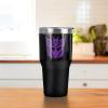 Transformers Decepticon Stainless Steel Tumbler 30 oz Coffee Travel Cup, Vacuum Insulated & Double Wall with Leakproof Sliding Lid