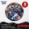 Treasures Gifted Officially Licensed Transformers Birthday Party Supplies – 16ct 7in Autobots Party Plates – Transformers Birthday Decorations – Disposable Paper Plates(Decepticons)