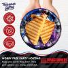 Treasures Gifted Officially Licensed Transformers Birthday Party Supplies – 16ct 9in Decepticons Party Plates – Transformers Birthday Decorations – Disposable Paper Plates(Decepticons)