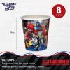 Treasures Gifted Transformers Cup Set (8ct – 9oz), Plastic, Decepticons, General Use Cup, Birthday Decorations & Supplies(Autobots)