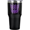 Transformers Decepticon Stainless Steel Tumbler 30 oz Coffee Travel Cup, Vacuum Insulated & Double Wall with Leakproof Sliding Lid