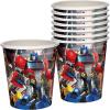 Treasures Gifted Transformers Cup Set (8ct – 9oz), Plastic, Decepticons, General Use Cup, Birthday Decorations & Supplies(Autobots)