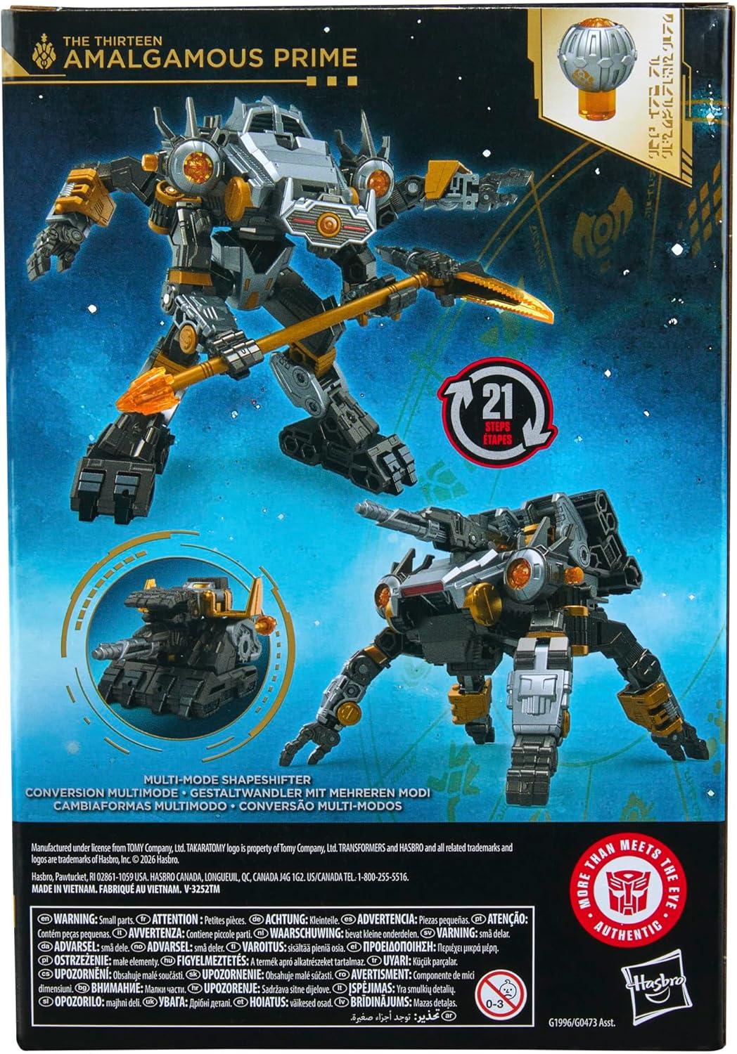 image:imageTransformers Age of The Primes The Thirteen Amalgamous Prime Voyager Class 55Inch Converting Action Figure Robot Toys for Ages 8