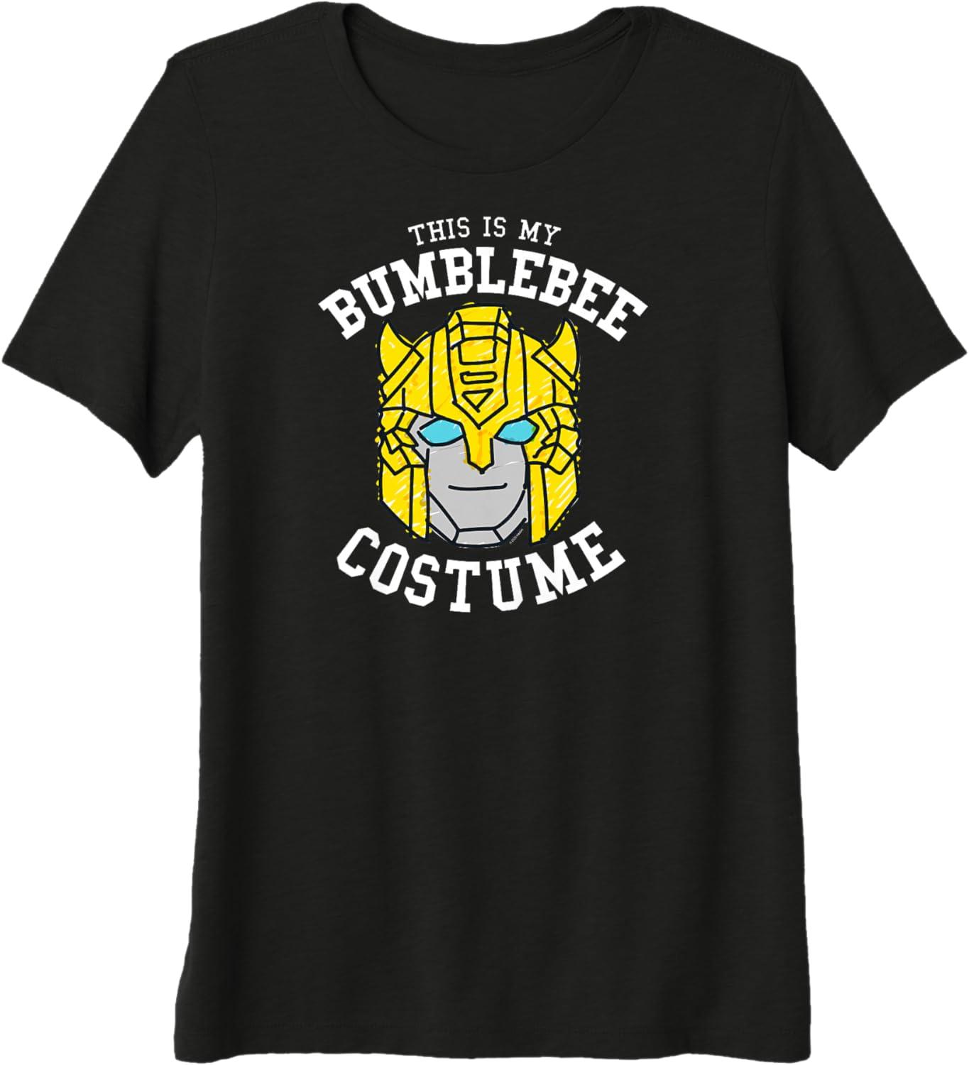 image:imageTransformers Halloween This is My Bumblebee Costume Premium TShirtBlack