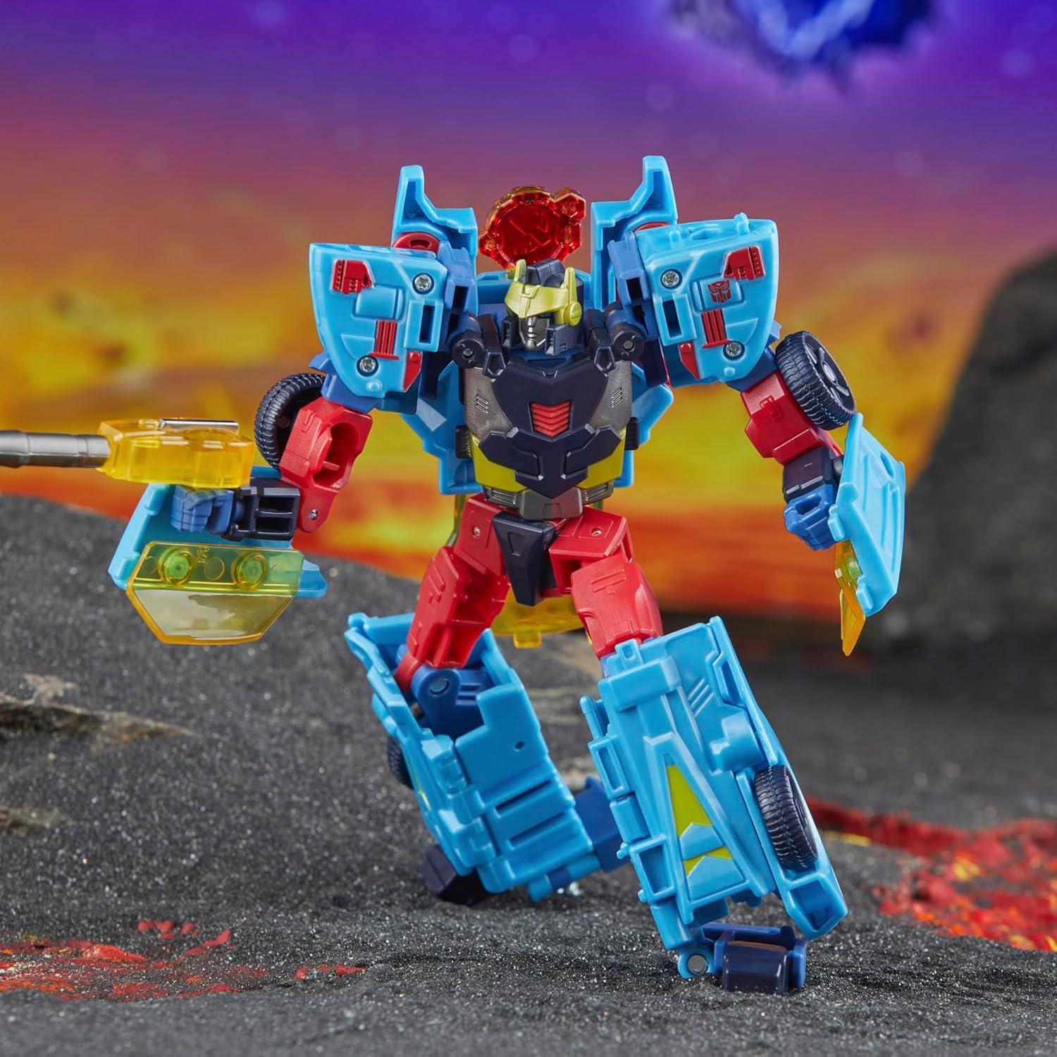 image:imageTransformers Legacy United Deluxe Class Cybertron Universe Hot Shot 55inch Converting Action Figure 8