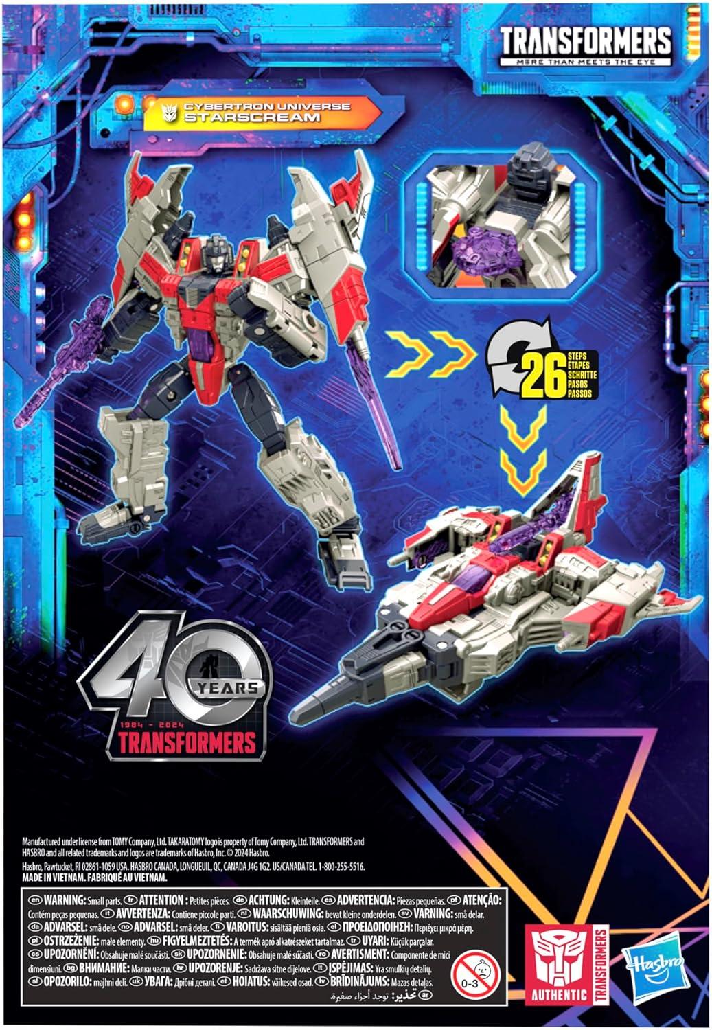 image:imageTransformers Legacy United Voyager Class Cybertron Universe Starscream 7inch Converting Action Figure 8 Years