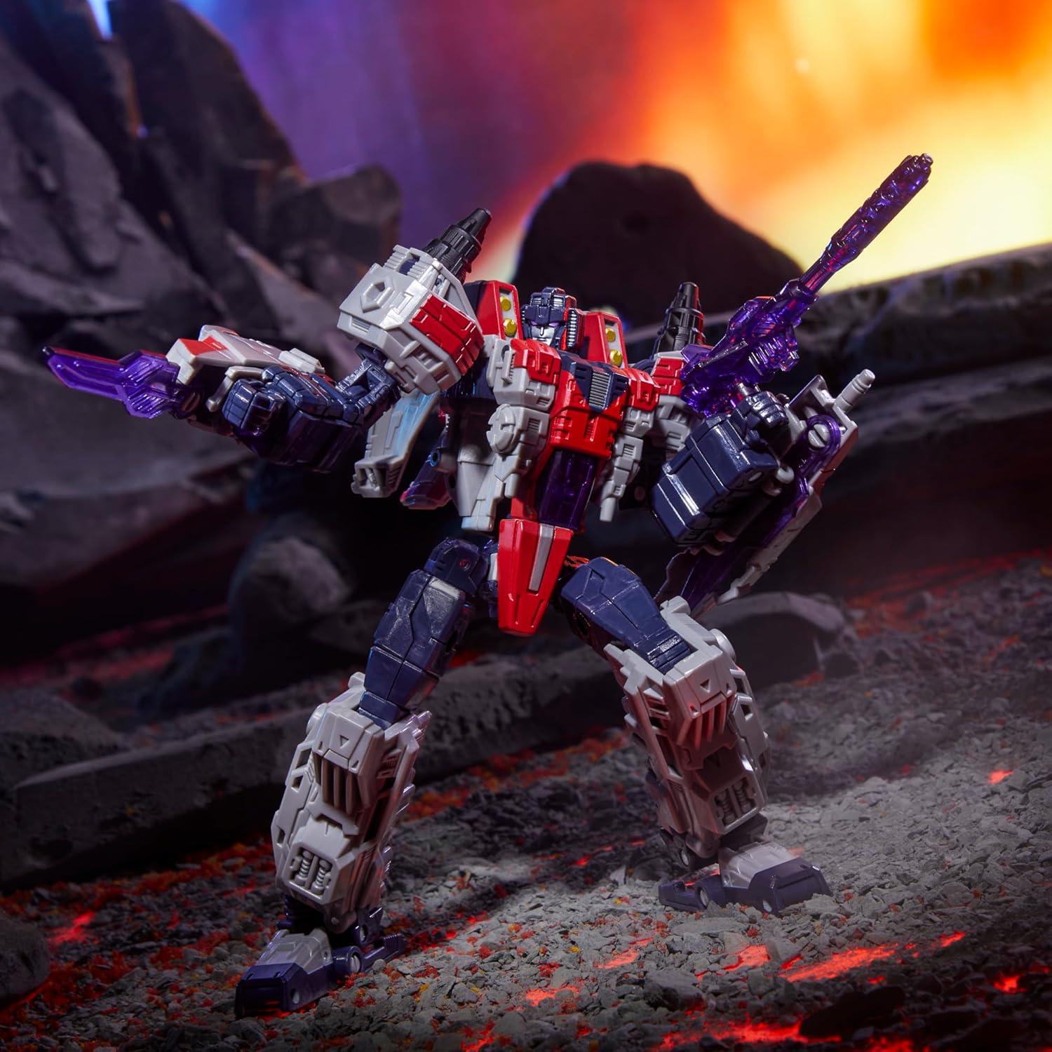 image:imageTransformers Legacy United Voyager Class Cybertron Universe Starscream 7inch Converting Action Figure 8 Years