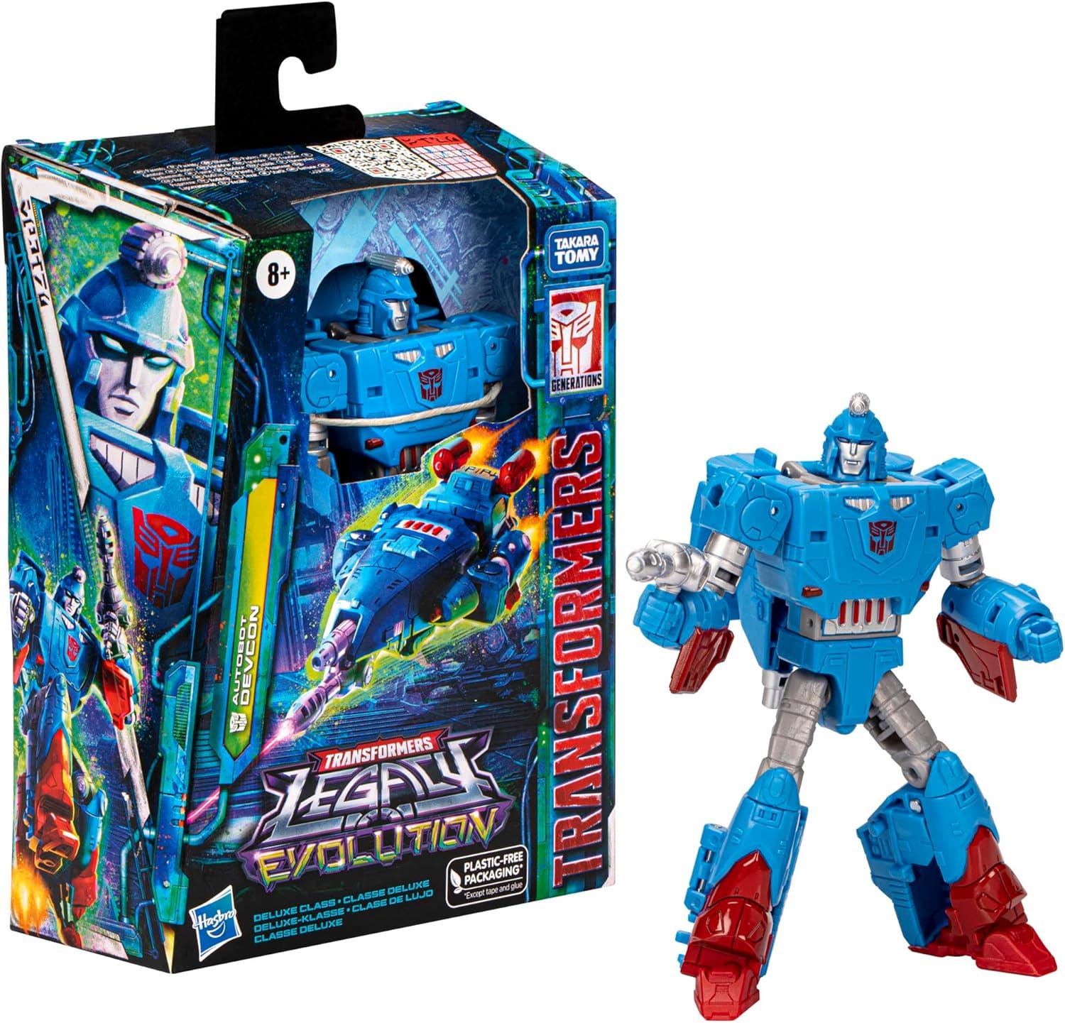 image:imageTransformers Toys Legacy Evolution Deluxe Autobot Devcon Toy 55inch Action Figure for Boys and Girls Ages 8 and Up