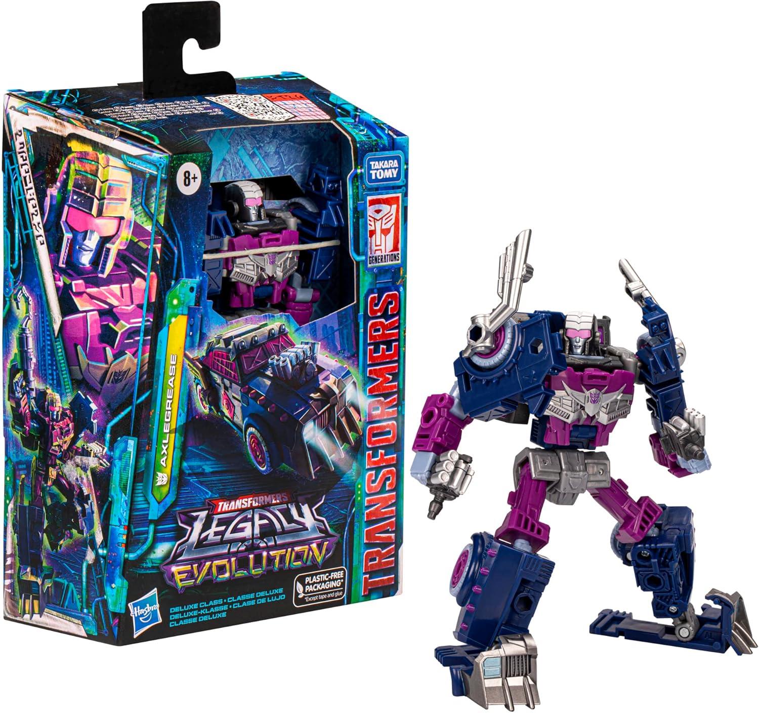 image:imageTransformers Toys Legacy Evolution Deluxe Axlegrease Toy 55inch Action Figure for Boys and Girls Ages 8 and Up